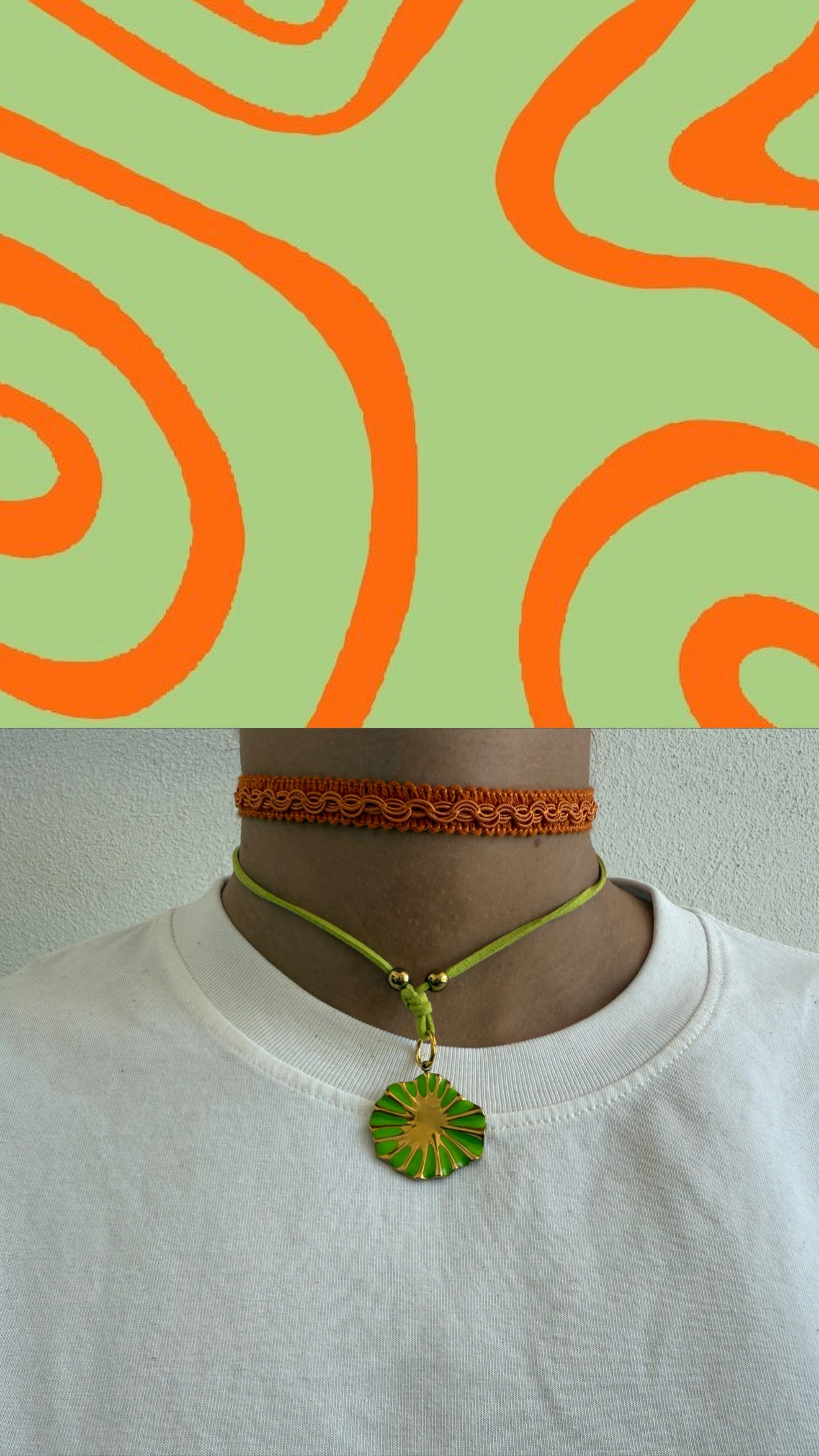 FLOWER CHOKER CORDINO
