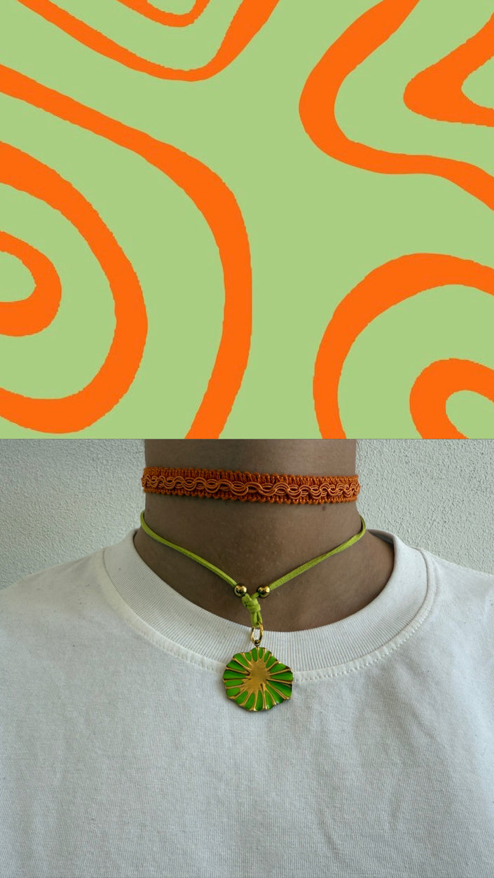 FLOWER CHOKER CORDINO
