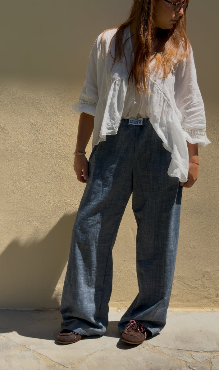 APRÈS-MIDI pantalone in chambray