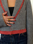 GIULIA- blazer vintage mini quadri