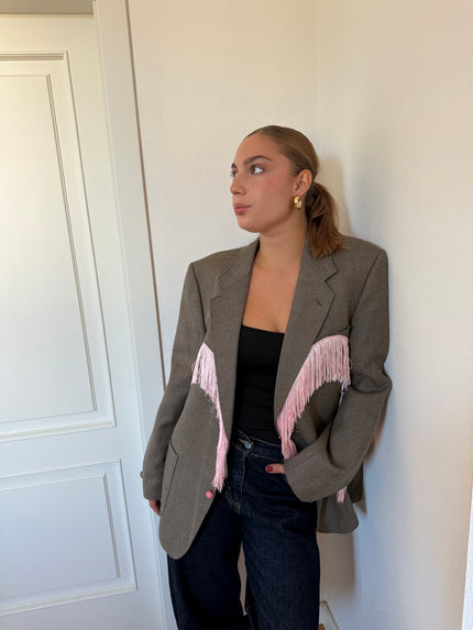 VIRGINIA- blazer vintage pied-de-poule