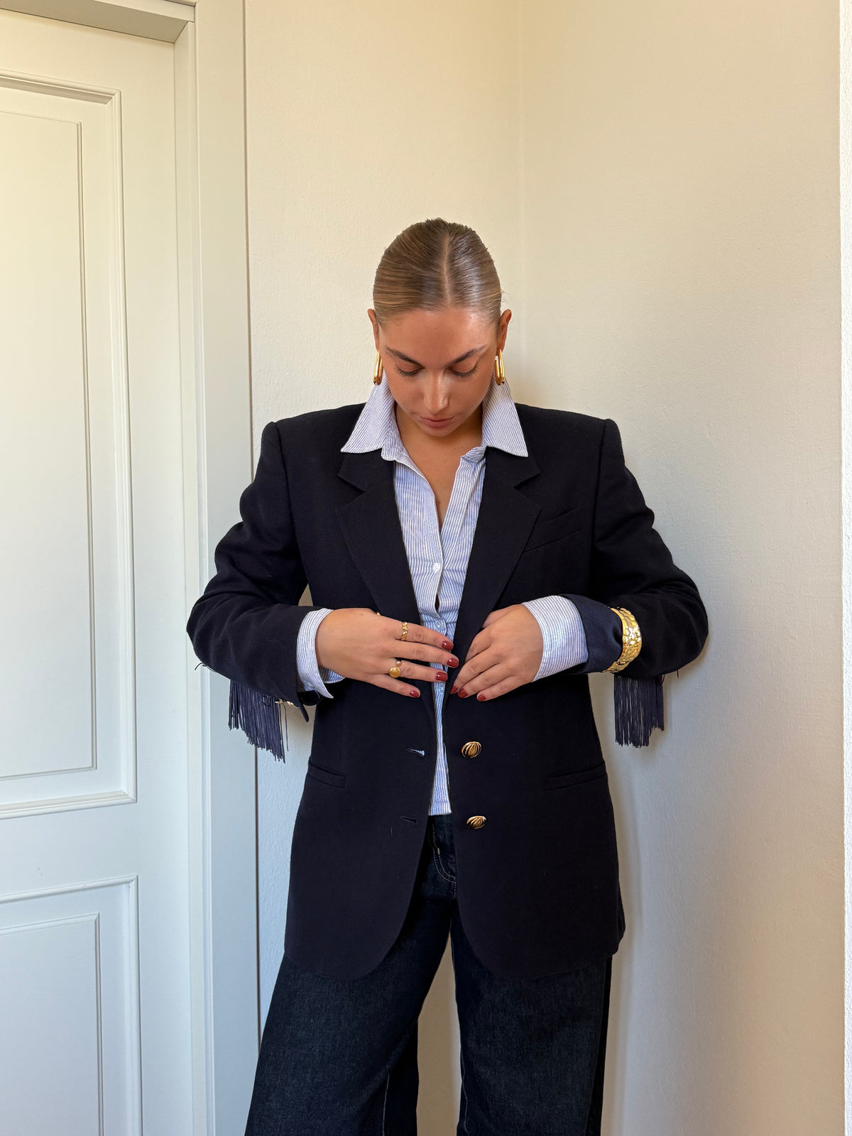 CARLOTTA - Blazer blu notte