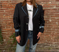 MONICA- Blazer fresco di lana grigio