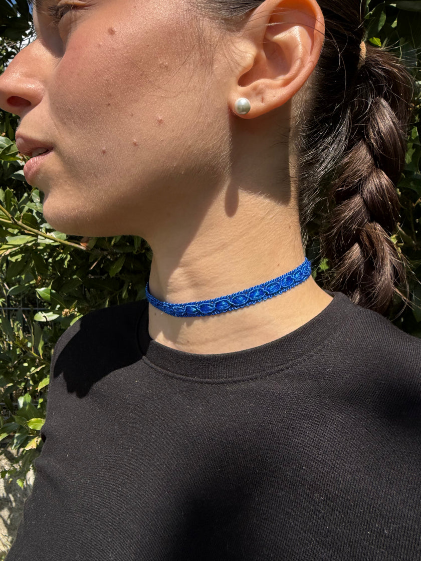 CHOKER INTRECCIO COLORATO