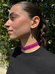 CHOKER INTRECCIO COLORATO DOPPIO