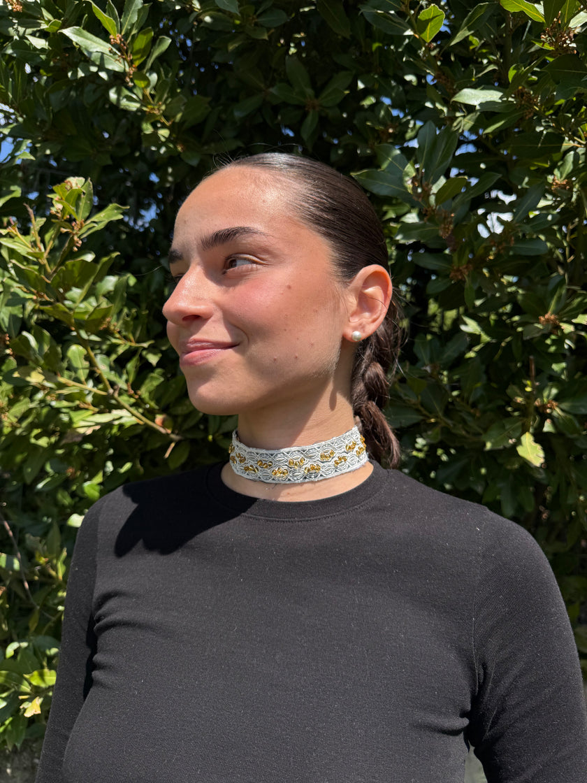 CHOKER DOPPIO PIZZO