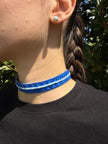 CHOKER INTRECCIO COLORATO DOPPIO