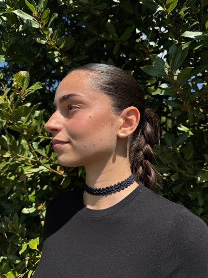 CHOKER ONDULATO BLU
