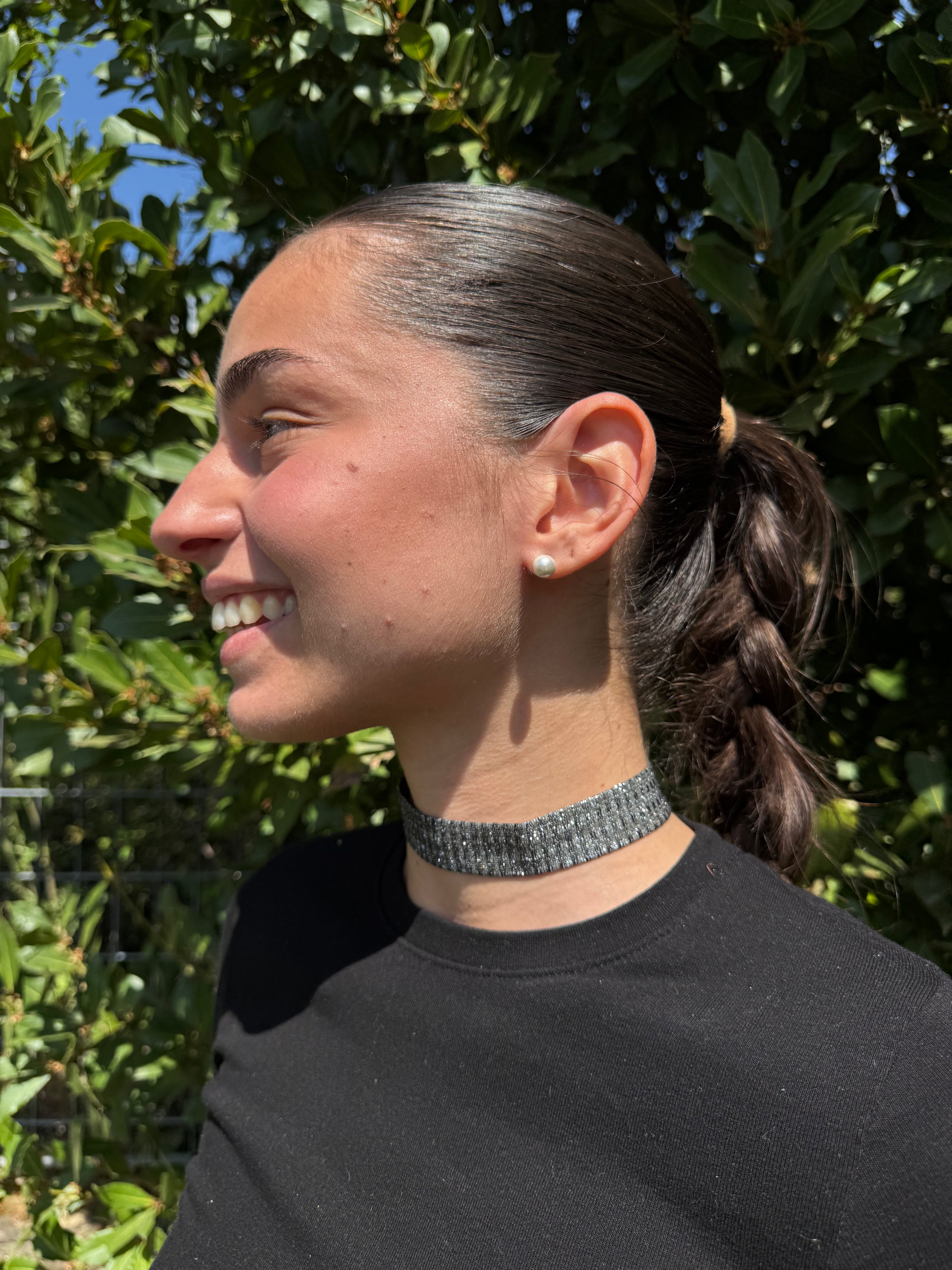 CHOKER LASTRA ARGENTO