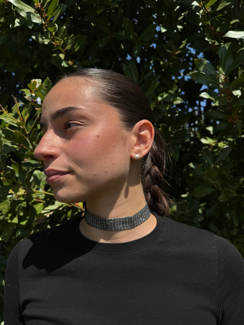 CHOKER LASTRA ARGENTO
