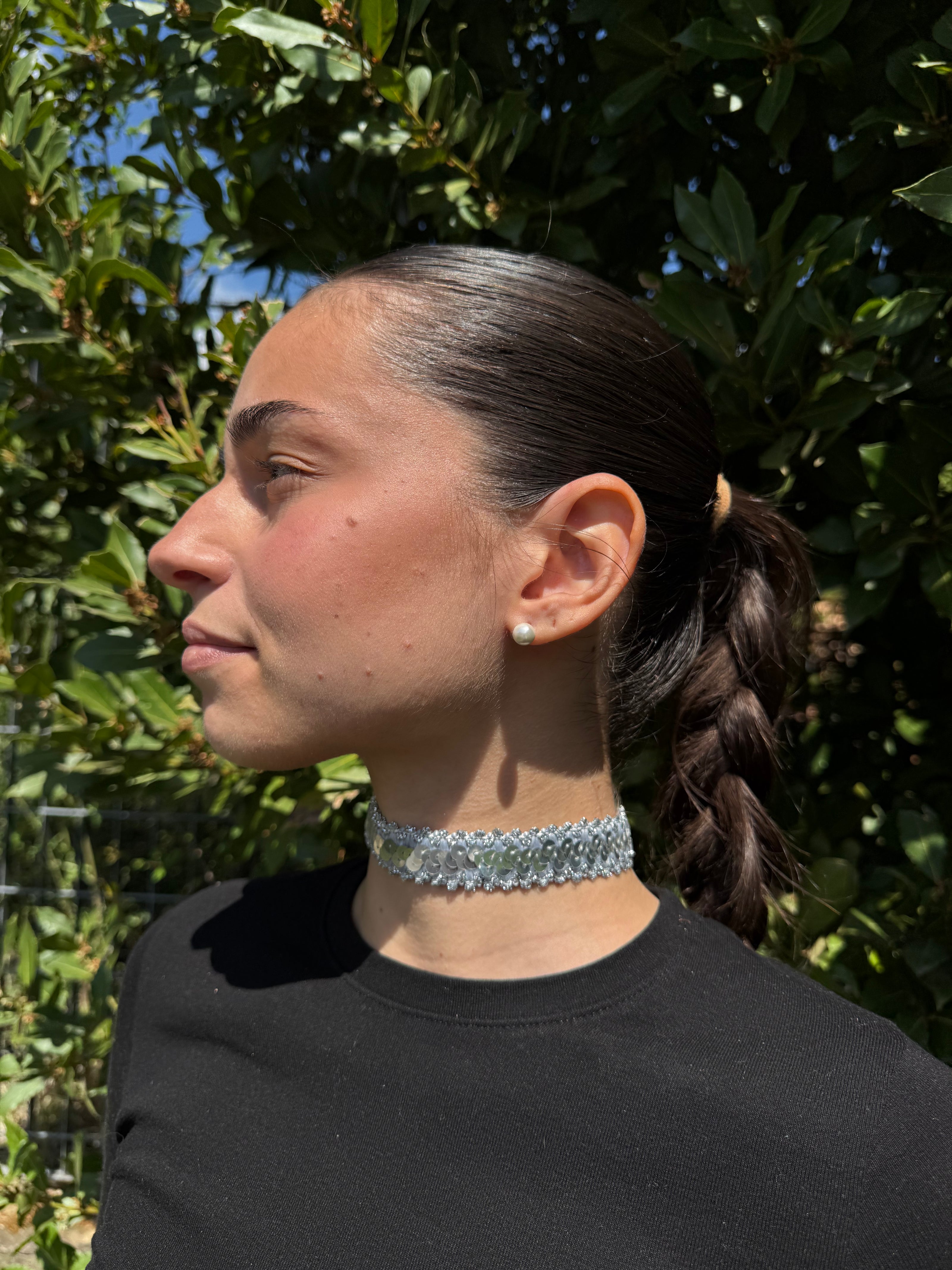 CHOKER ELASTICO PAILLETTES