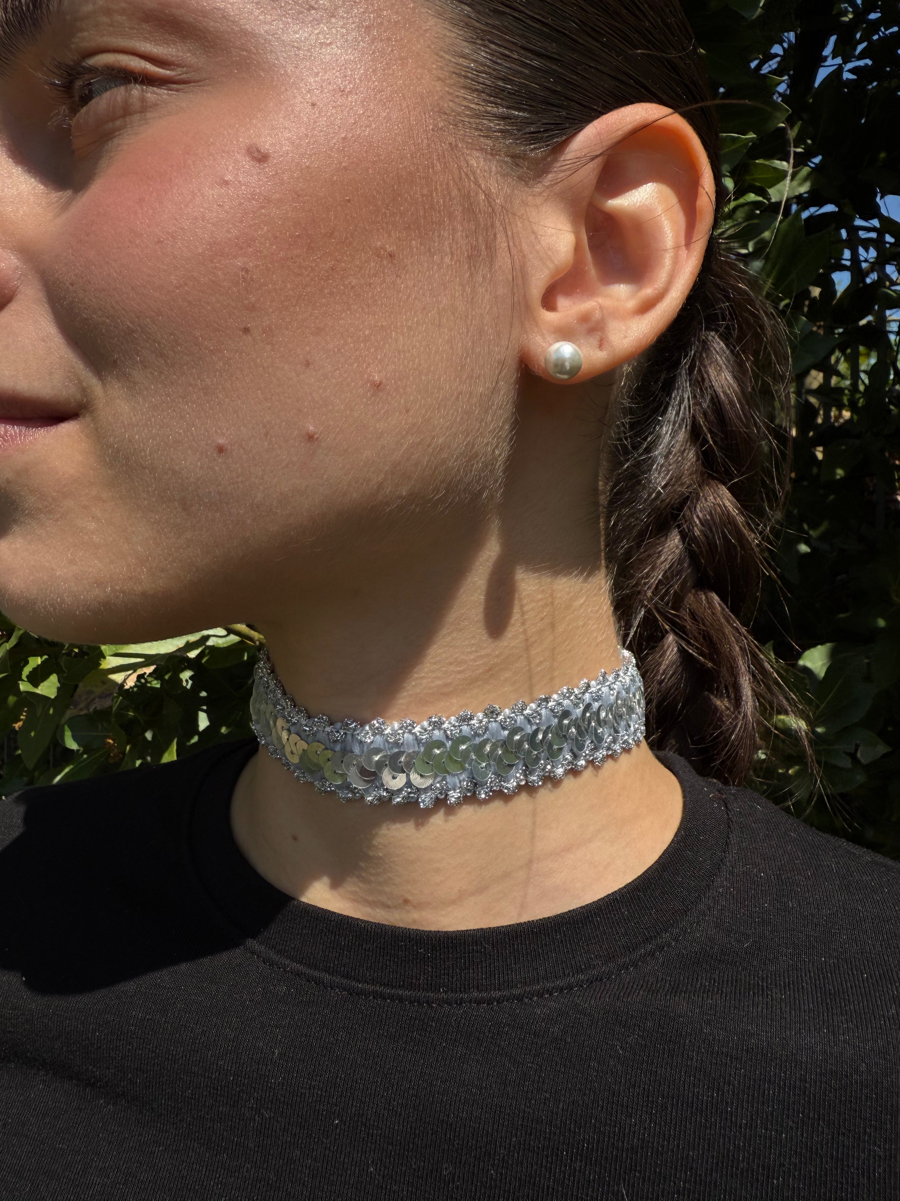 CHOKER ELASTICO PAILLETTES