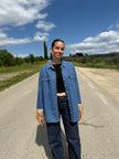 Camicia frange- camicia in denim con frange