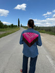 Country shirt - camicia di jeans con bandana e frange