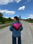Country shirt - camicia di jeans con bandana e frange