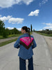 Country shirt - camicia di jeans con bandana e frange