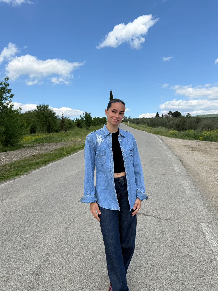 STARS SHIRT – camicia in jeans con stelle