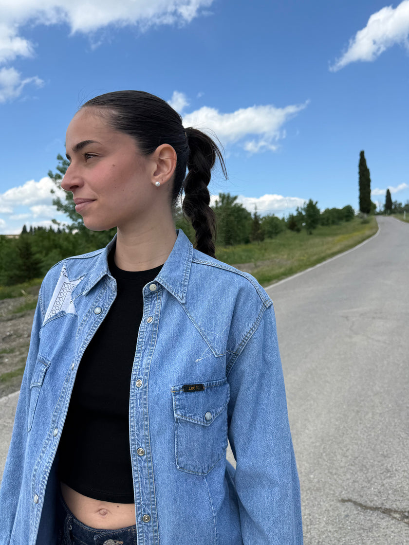 STARS SHIRT – camicia in jeans con stelle