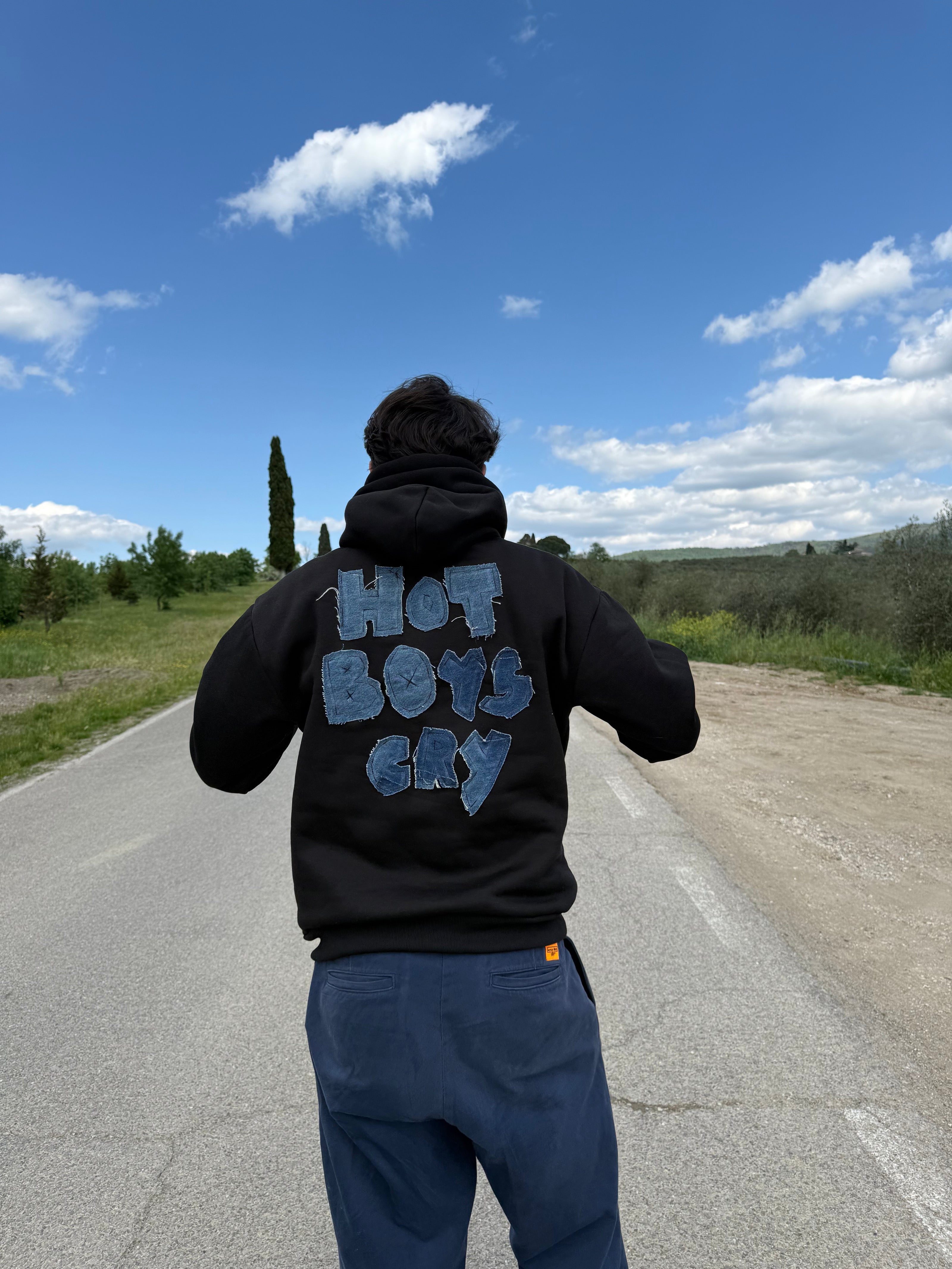 Sandra's Hoodie – felpa con patch in jeans