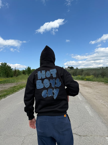 Sandra's Hoodie – felpa con patch in jeans