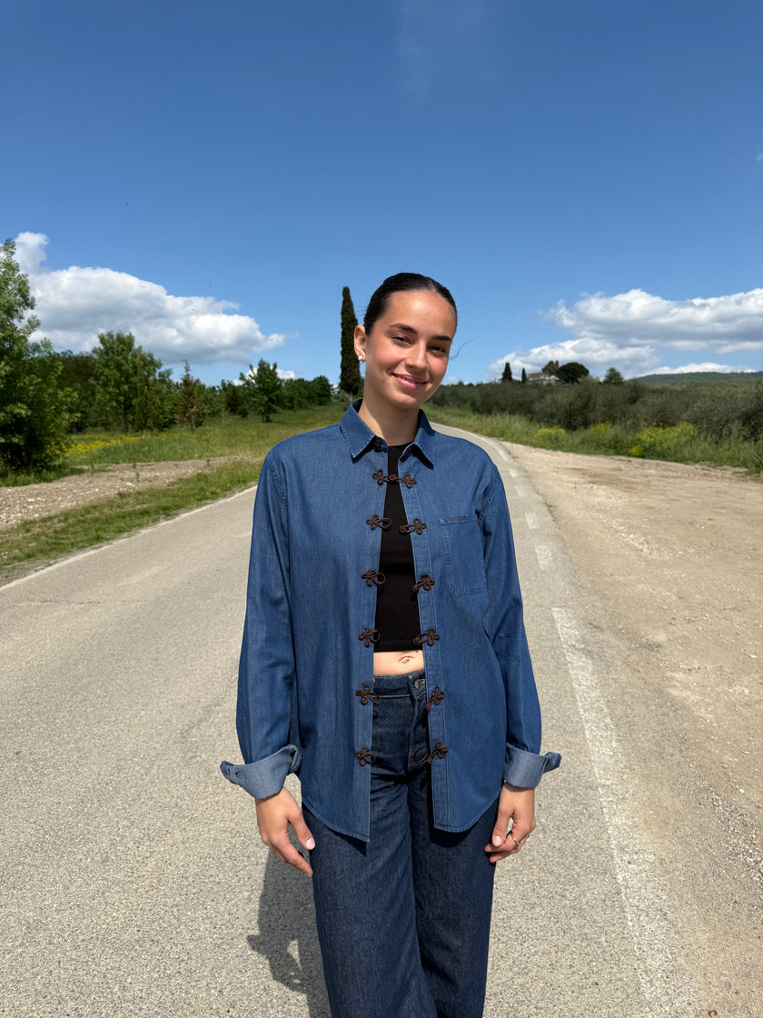 JAPAN DENIM – camicia di jeans con alamari