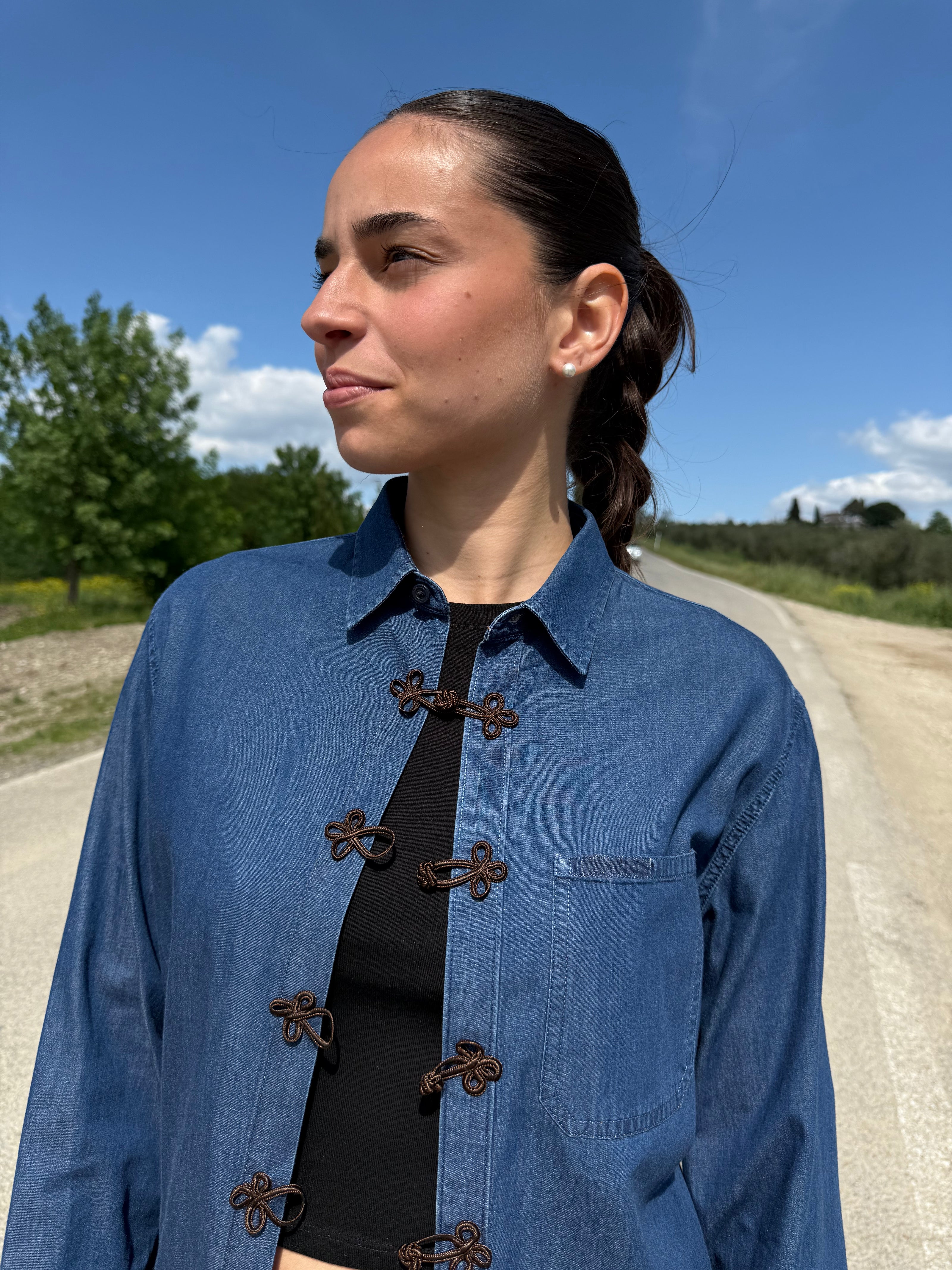 JAPAN DENIM – camicia di jeans con alamari