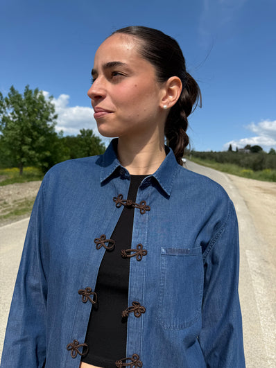JAPAN DENIM – camicia di jeans con alamari