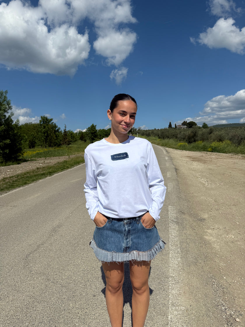 Sandra's longsleeve – longsleeve ricamo amore