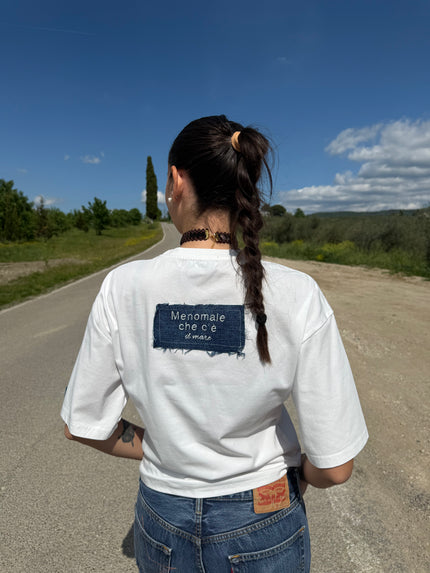 Sandra's T-shirt – t-shirt crop ricamo Olly