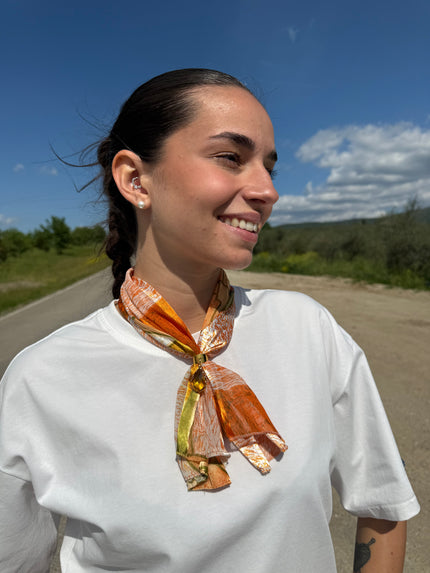 FOULARD PIETRA ARANCIO