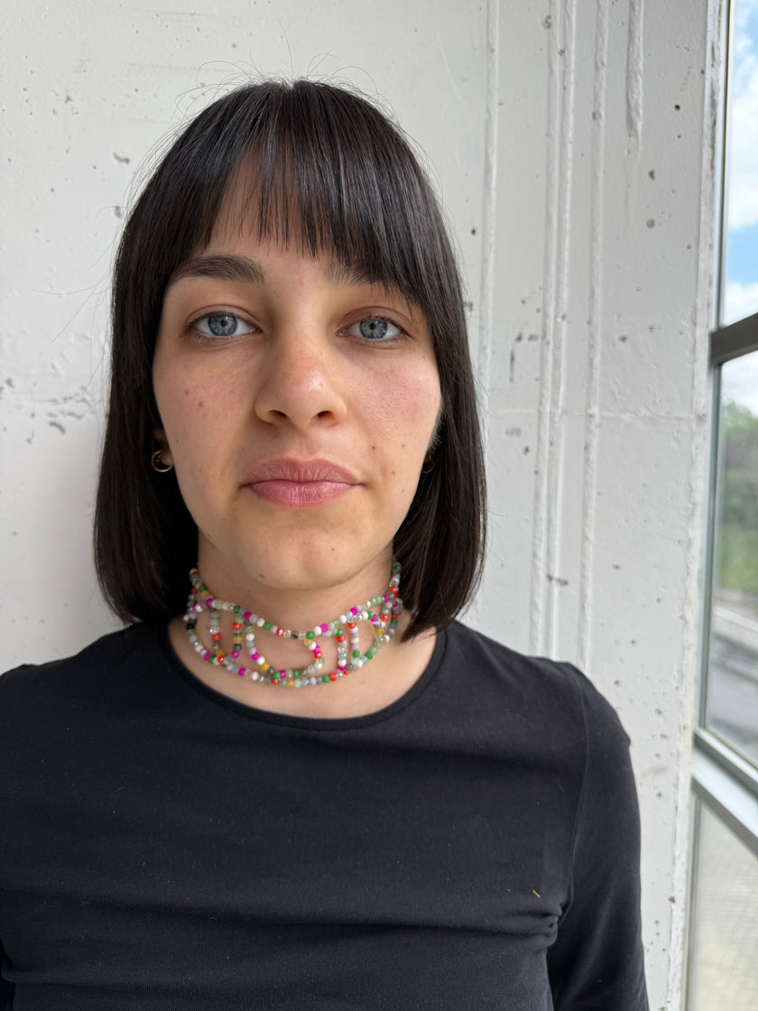 SUMMER CHOKER -  INTRECCIO PERLINE