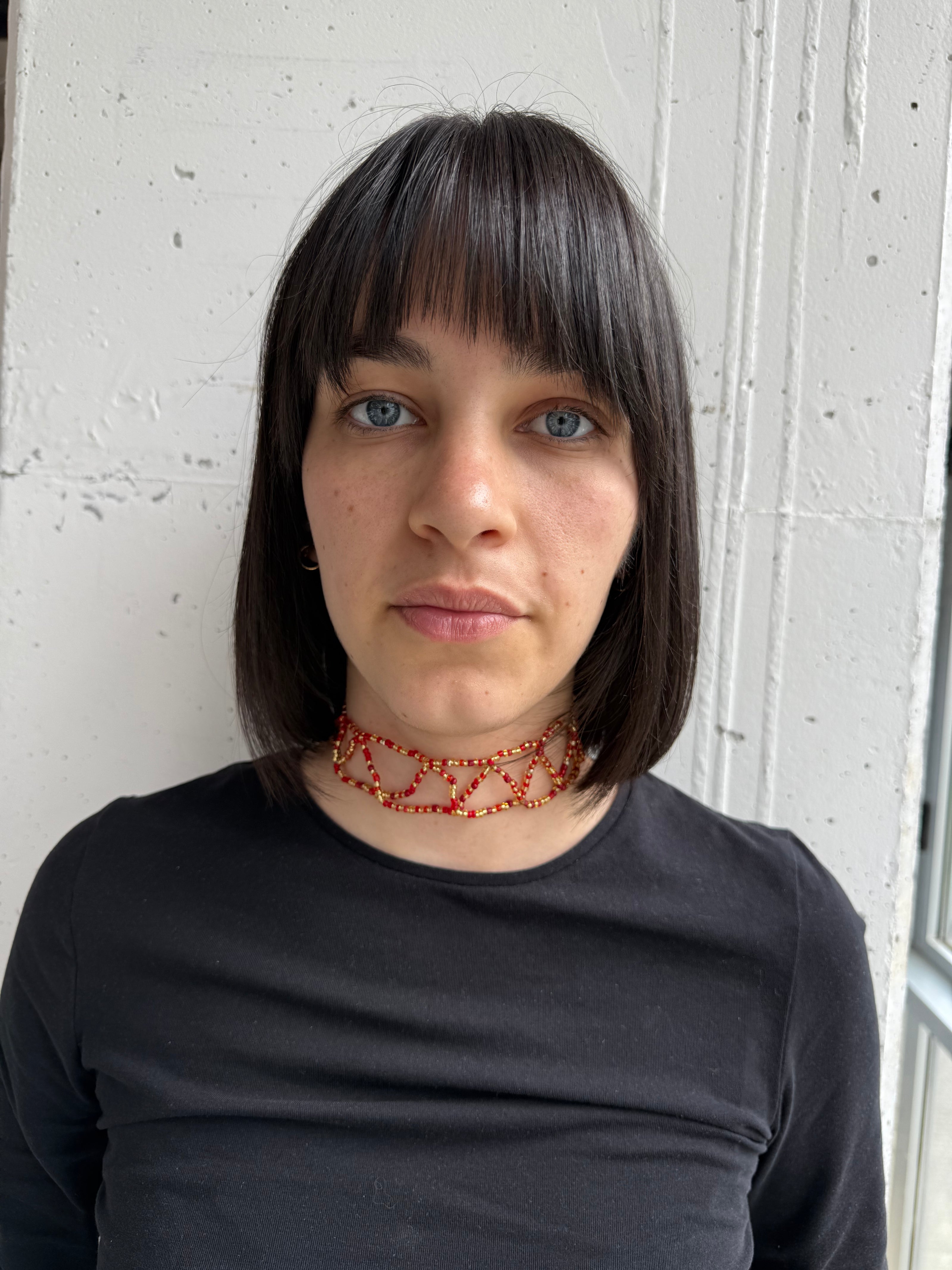SUMMER CHOKER -  INTRECCIO PERLINE