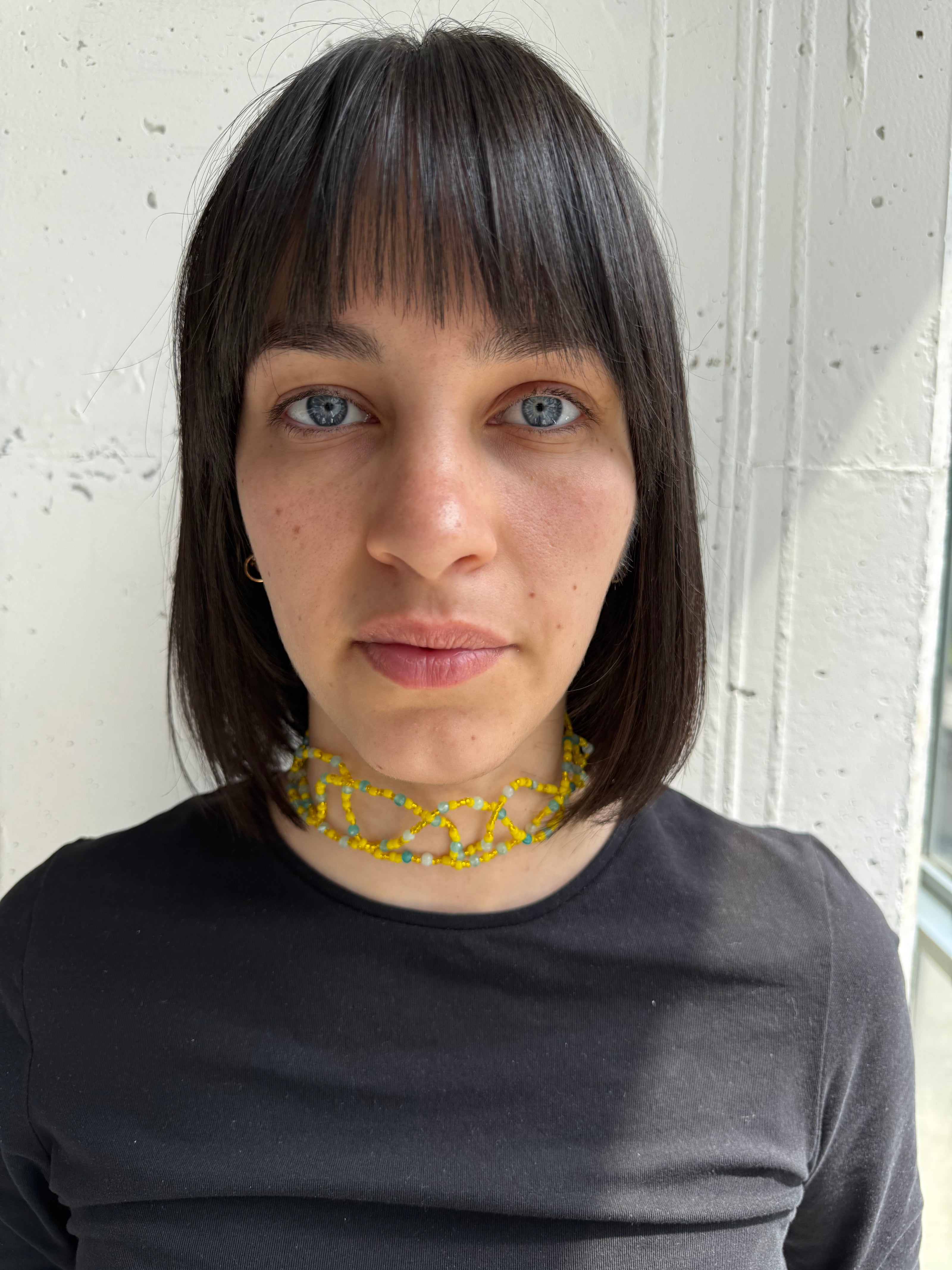 SUMMER CHOKER -  INTRECCIO PERLINE