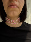 SUMMER CHOKER -  INTRECCIO PERLINE