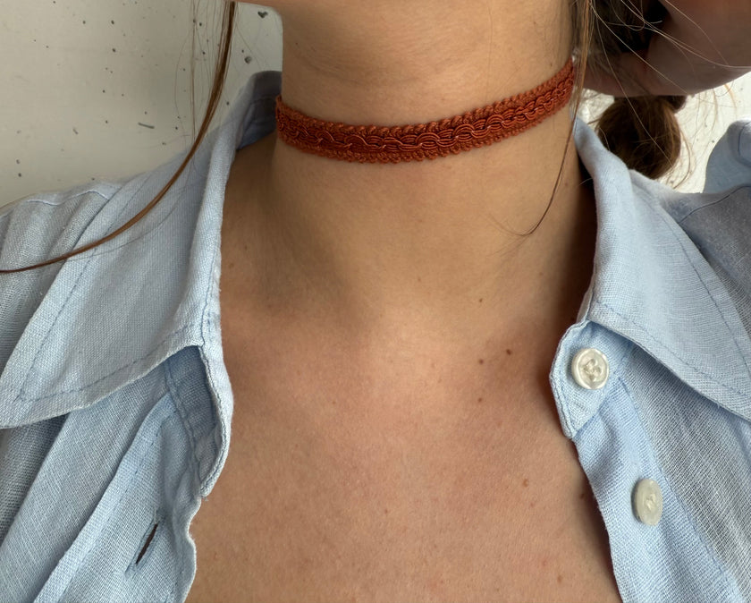 SPRING CHOKER-passamaneria colorata