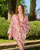 L’ORA LENTA – Kimono in Seta Fantasia rosa