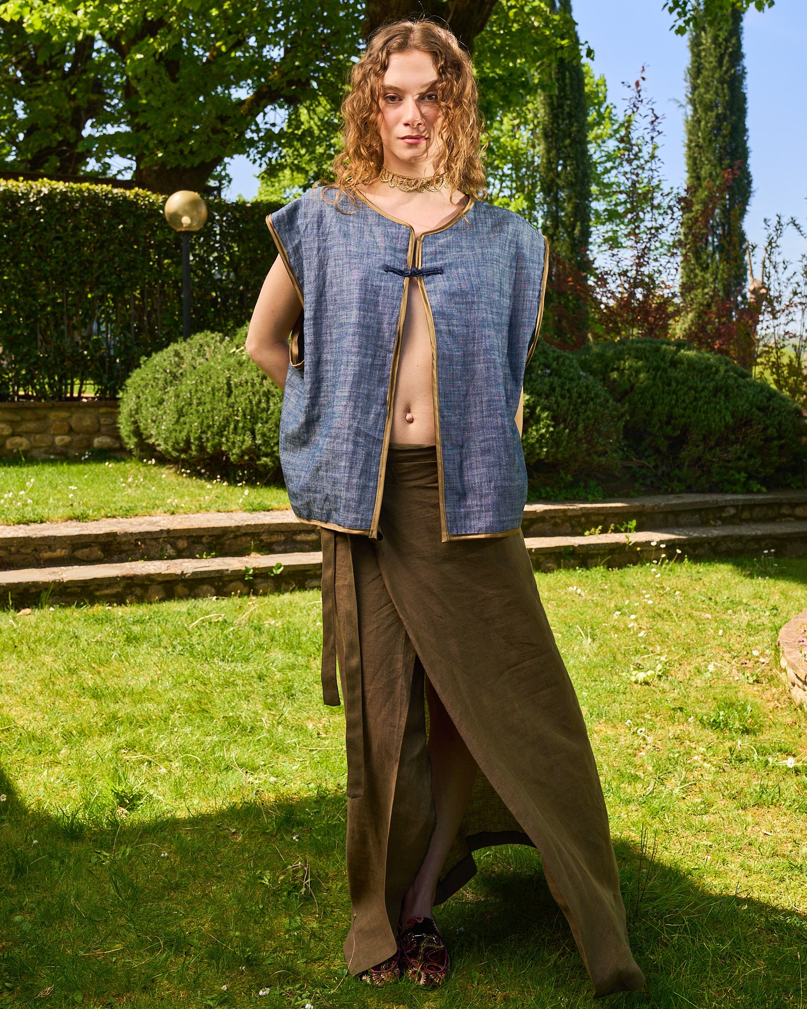 APRÈS-MIDI – Gilet in chambray