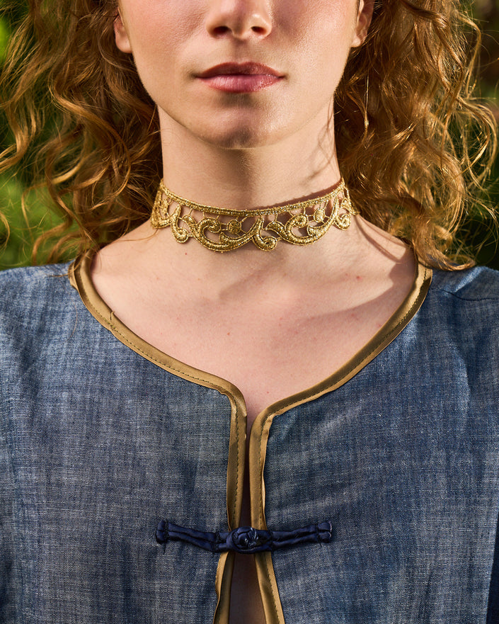 CHOKER ANTICA GRECIA ORO
