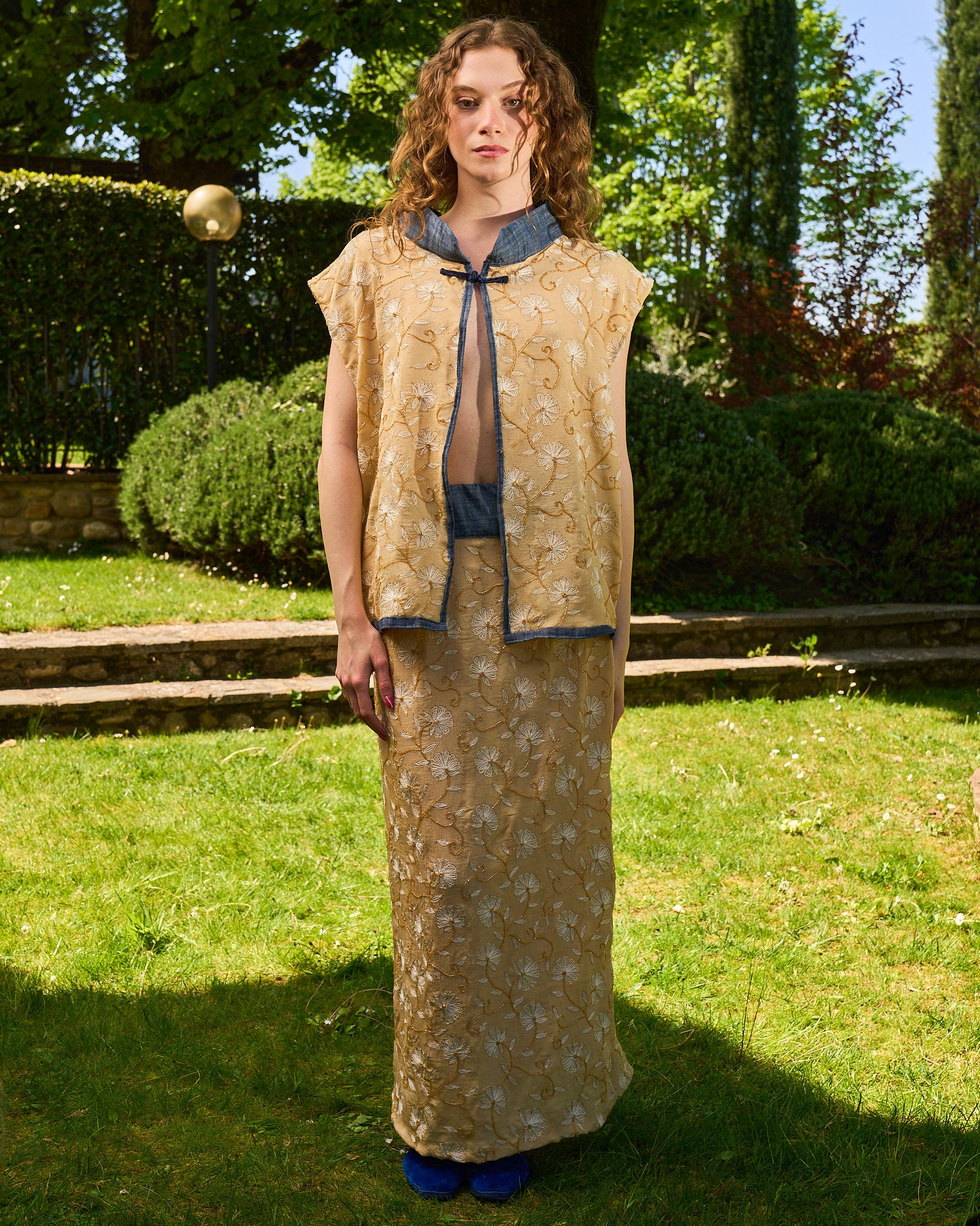 JARDIN – Gilet in chiffon