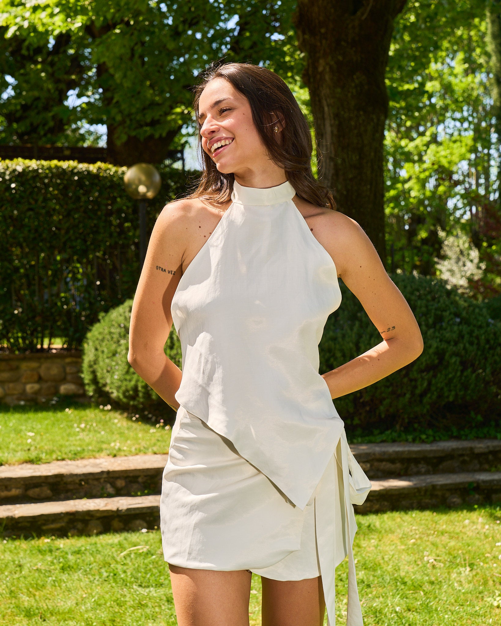 ALLURE – Top in Lino Bianco
