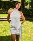 ALLURE – Top in Lino Bianco